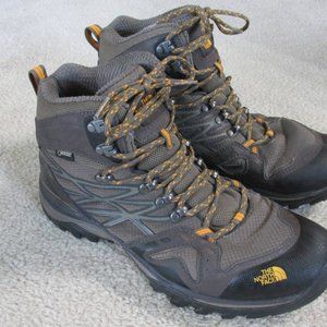The North Face Men's Size 11 Gore-Tex Brown Leather Hiking Boots Vibram Soles